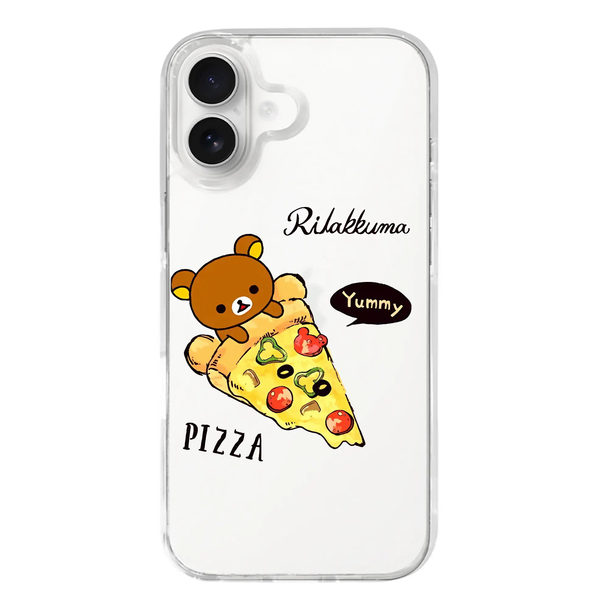 リラックマ (Rilakkuma) グッズ リラックマ (Rilakkuma) - iPhone 17シリーズ 透明スマホケース – 薄型・耐衝撃・精密フィット保護カバー